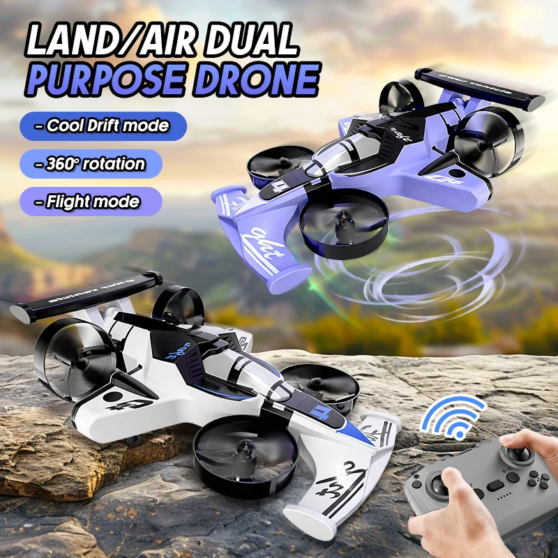 Rc Drone And Flying Car - Zdalnie Sterowany Quadcopter 2 w 1,