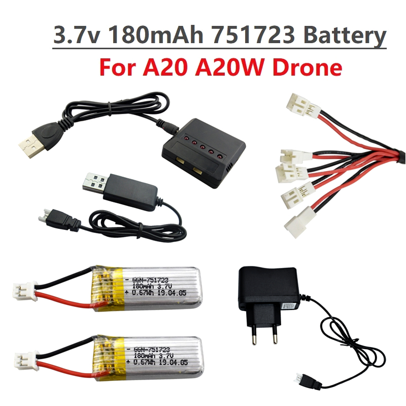Drone Zll Rc - Oryginalna bateria Lipo 3.7V 180mAh i