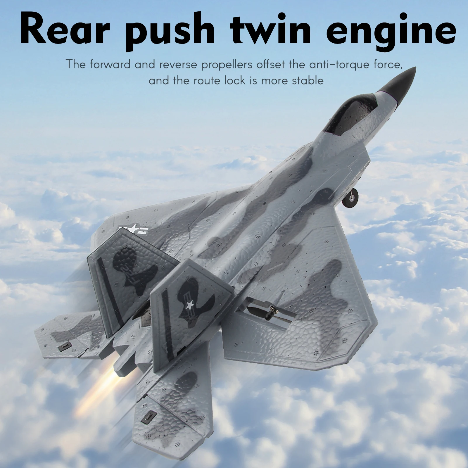 Drone F22 Rc - Samolot RC z pianki F22 Fighter