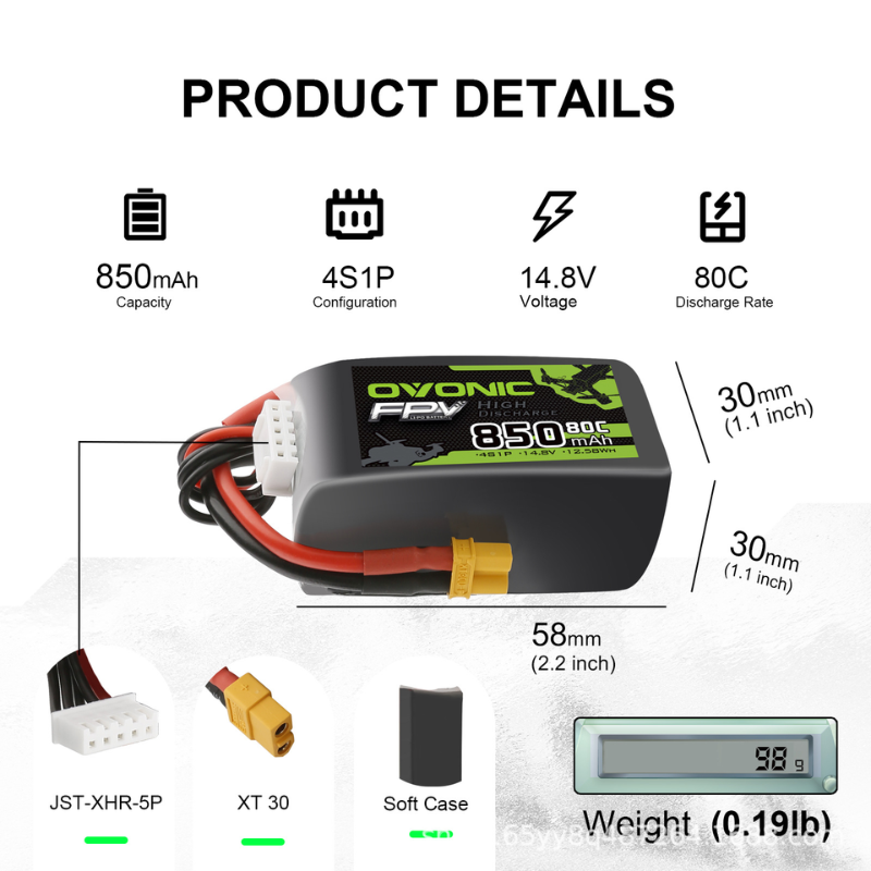 Akumulator LiPo OVONIC 4S 14.8 – Drone Zll Rc recenzja i cena