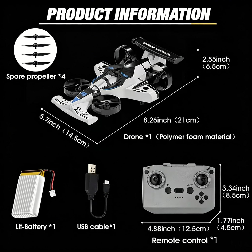 Samochód latający sterowany pi – Rc Drone And Flying Car recenzja i cena